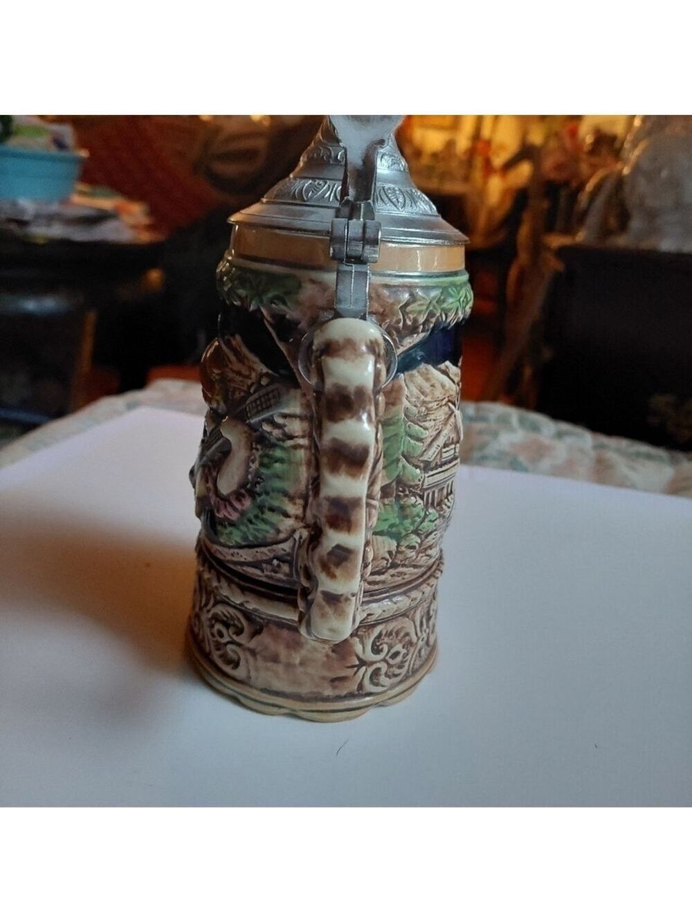 Vintage* Musical Scene Embossed Stein - Picture 2 of 8